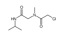 Acetamide, 2-chloro-N-methyl-N-[2-[(1-methylethyl)amino]-2-oxoethyl] Structure