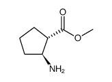 (1S,2S)-Methyl 2-aminocyclopentanecarboxylate structure