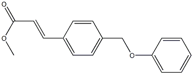 3-(4-Phenoxymethyl-phenyl)-acrylic acid methyl ester结构式