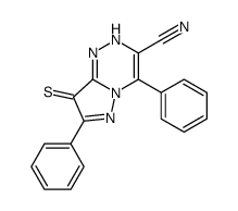 4,7-diphenyl-8-sulfanylidene-2H-pyrazolo[5,1-c][1,2,4]triazine-3-carbonitrile Structure