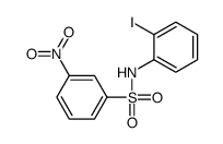 N-(2-iodophenyl)-3-nitrobenzenesulfonamide Structure