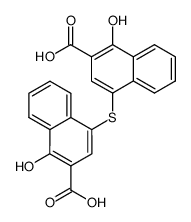 1,1'-dihydroxy-4,4'-sulfanediyl-di-[2]naphthoic acid结构式