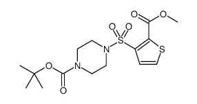 1-Piperazinecarboxylic acid, 4-[[2-(methoxycarbonyl)-3-thienyl]sulfonyl]-, 1,1-dimethylethyl ester Structure
