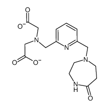 1-<(6-((bis(carboxymethyl)amino)methyl)-2-pyridyl)methyl>hexahydro-1,4-diazepin-5-one Structure