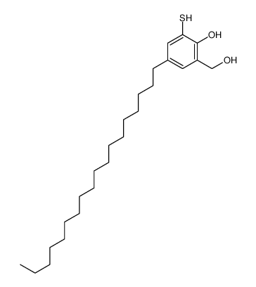 2-(hydroxymethyl)-4-octadecyl-6-sulfanylphenol Structure