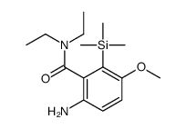 6-amino-N,N-diethyl-3-methoxy-2-trimethylsilylbenzamide Structure