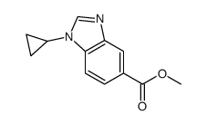 methyl 1-cyclopropylbenzimidazole-5-carboxylate structure