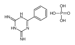 6-phenyl-1,3,5-triazine-2,4-diamine,phosphoric acid结构式