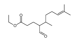 ethyl 4-formyl-5,9-dimethyldec-8-enoate Structure