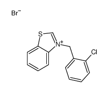 3-[(2-chlorophenyl)methyl]-1,3-benzothiazol-3-ium,bromide Structure