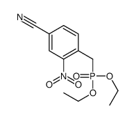 4-(diethoxyphosphorylmethyl)-3-nitrobenzonitrile结构式