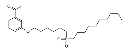 1-[3-(6-decylsulfonylhexoxy)phenyl]ethanone Structure