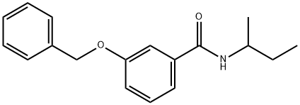 3-(benzyloxy)-N-(sec-butyl)benzamide Structure