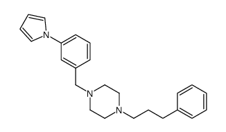 1-(3-phenylpropyl)-4-[(3-pyrrol-1-ylphenyl)methyl]piperazine Structure