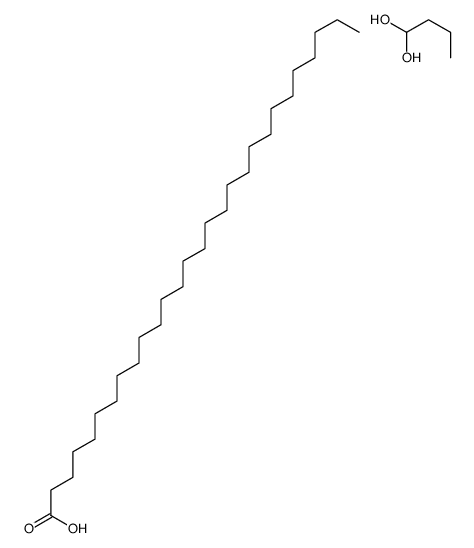 butane-1,1-diol,octacosanoic acid Structure