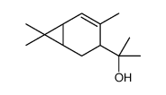 alpha,alpha,4,7,7-pentamethylbicyclo[4.1.0]hept-4-ene-3-methanol结构式