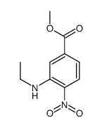 3-(乙基氨基)-4-硝基苯甲酸甲酯结构式