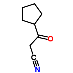 3-Cyclopentyl-3-oxopropanenitrile Structure