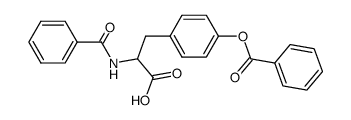 2-benzamido-3-(4-(benzoyloxy)phenyl)propanoic acid Structure