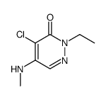 4-Chloro-2-ethyl-5-methylamino-2H-pyridazin-3-one结构式