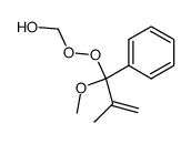 (Hydroxymethyl)(1-methoxy-2-methyl-1-phenyl-2-propenyl)peroxid Structure