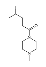 1-methyl-4-(4-methyl-pentanoyl)-piperazine Structure