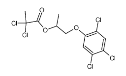 2,2-dichloro-propionic acid-[β-(2,4,5-trichloro-phenoxy)-isopropyl ester] Structure