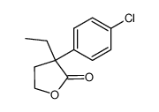 3-ethyl-3-(4-chloro-phenyl)-dihydro-furan-2-one Structure