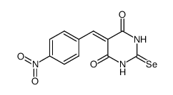 5-(4-nitrobenzylidene)-2-selenobarbituric acid Structure
