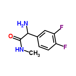 2-Amino-2-(3,4-difluorophenyl)-N-methylacetamide结构式