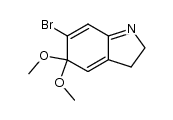 6-bromo-5,5-dimethoxy-3,5-dihydro-2H-indole Structure