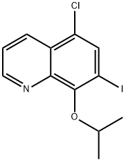 5-chloro-7-iodo-8-isopropoxyquinoline结构式