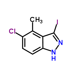 5-Chloro-3-iodo-4-methyl-1H-indazole Structure