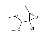 2-chloro-2-(dimethoxymethyl)-3-methyloxirane结构式