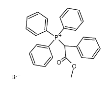 Triphenyl-[2-methoxycarbonyl-benzyl]-phosphonium-bromid结构式