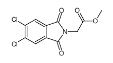 methyl 2-(5,6-dichloro-1,3-dioxoisoindolin-2-yl)acetate结构式