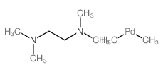 顺式-二甲基(N,N,N'',N''-四甲基乙二胺)钯(II)结构式