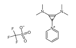 1-(2,3-Bis(dimethylamino)-1-cyclopropenylio)pyridinium bis(trifluoromethanesulfonate) Structure