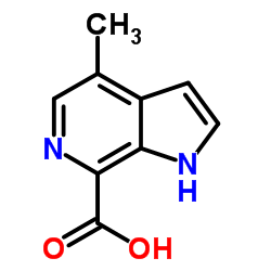 1H-Pyrrolo[2,3-c]pyridine-7-carboxylic acid, 4-Methyl- structure