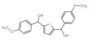 2,5-bis(4-methoxyphenylhydroxymethyl)thiophene Structure