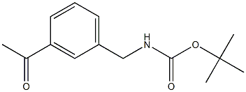 tert-butyl 3-acetylbenzylcarbamate Structure