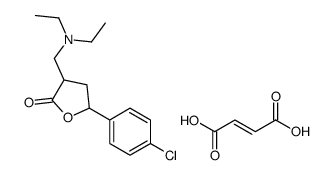 (E)-but-2-enedioic acid,5-(4-chlorophenyl)-3-(diethylaminomethyl)oxolan-2-one Structure