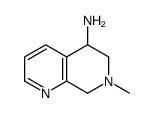 7-METHYL-5,6,7,8-TETRAHYDRO-1,7-NAPHTHYRIDIN-5-AMINE Structure