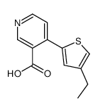 4-(4-ethylthiophen-2-yl)pyridine-3-carboxylic acid结构式