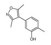 5-(3,5-dimethyl-1,2-oxazol-4-yl)-2-methylphenol结构式