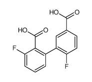 2-(5-carboxy-2-fluorophenyl)-6-fluorobenzoic acid Structure