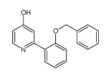 2-(2-phenylmethoxyphenyl)-1H-pyridin-4-one Structure