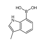 (3-methyl-1H-indol-7-yl)boronic acid Structure