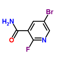 5-Bromo-2-fluoro-3-pyridinecarboxamid Structure