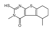 3,5-dimethyl-2-sulfanylidene-5,6,7,8-tetrahydro-1H-[1]benzothiolo[2,3-d]pyrimidin-4-one Structure